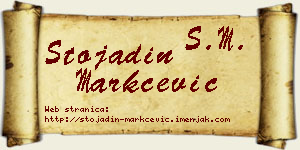 Stojadin Markčević vizit kartica